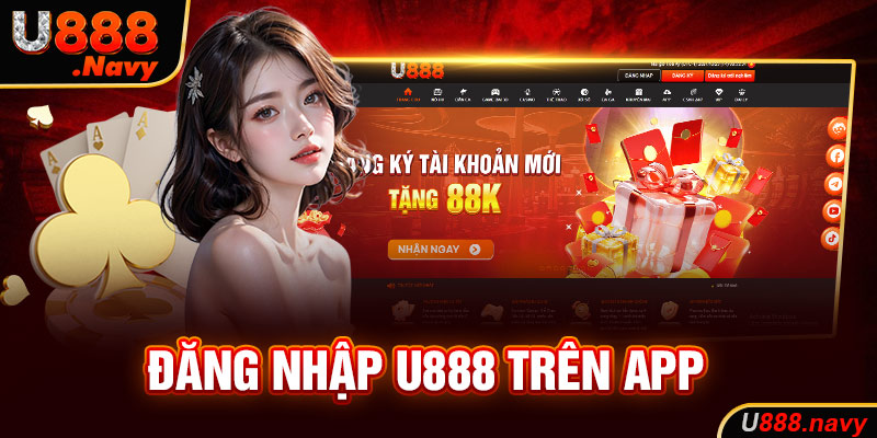 Đăng nhập U888 trên app