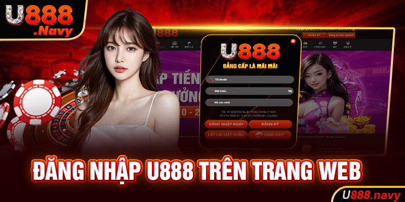 Đăng nhập U888 trên trang web